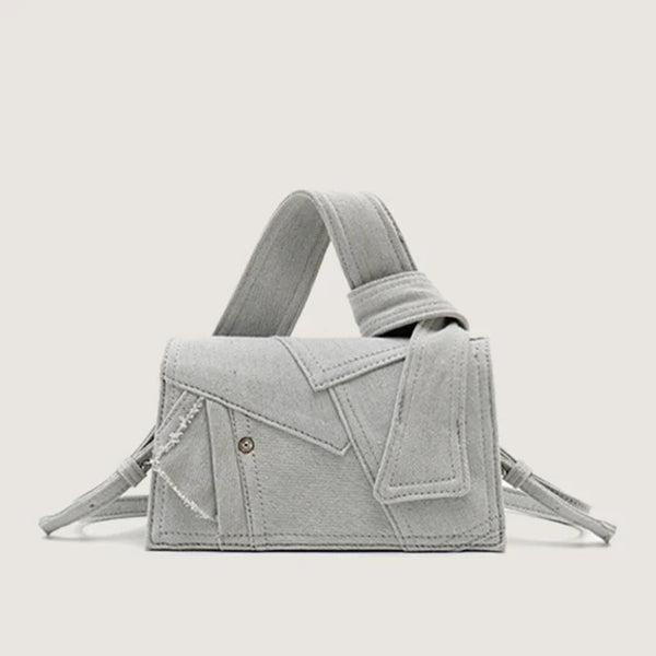 Fashion Denim Women's Designer Handbags Luxury Patchwork Shoulder Bag Brands Canvas Crossbody Bags for Women Square Shopper Tote