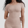 Corset Seamless Waist Shaping Short Sleeve Shapewear T-Shirt