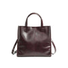Leather Tote Bag for Women, Genuine First Layer Vegetable-Tanned Leather, Large Capacity, Fashionable and Versatile Handbag