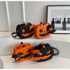 Halloween funny pumpkin bag fashion contrast color personality creative trend shoulder bag cartoon crossbody bag
