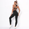 Striped Sports Suits Gym Training Yoga Leggings Sets Women Tracksuits Fitness Outfit Running Workout Sets