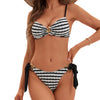 Tied Rose Sexy Two-piece Swimsuit Women's Swimwear