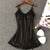 Women's Sexy Silk Nightgown – Lace Satin Babydoll Summer Sleepwear with Chest Pad