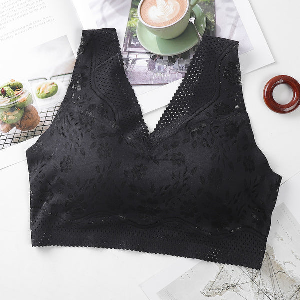 Tank top chest wrap women gather without steel rings chest cushion base seamless bra lingerie women