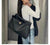 Vintage Autumn Winter Suede Matte Tote Bag, Elegant Shoulder Crossbody Kelly Bag for Women, Large Capacity Commuter Underarm Bag