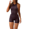 Sports Yoga Neck-Hanging High-Elastic Short Set Women's