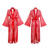 Sexy Lace Trim Robe Transparent Temptation Nightwear for Women