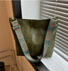 New Fashion Handheld Single Shoulder Crossbody Large Capacity Bucket Bag Solid Color PU Fashion Single Shoulder Women's Bag