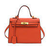 Size Solid Color PU Kelly Bag Candy Color Handbag Cross Shoulder Fashion Model Bag