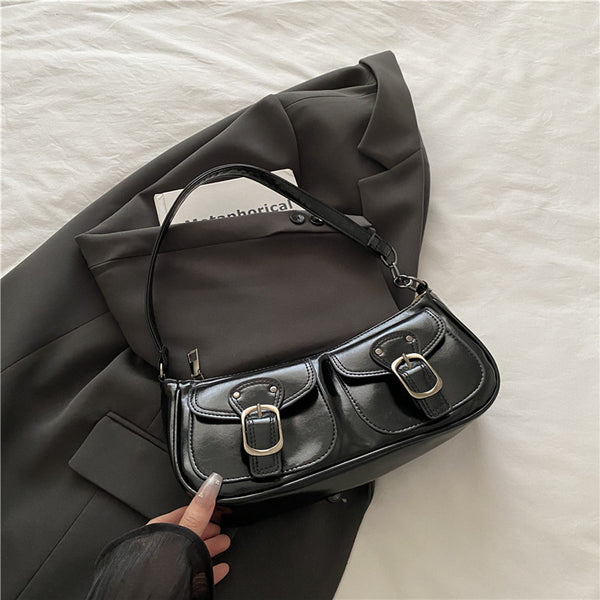 style Commute Mini Bag Simple Casual Shoulder Crossbody Square Bag Small&