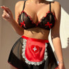 Sexy Lingerie Maid Nurse Uniform Set – Seductive Cosplay Nightwear for Women