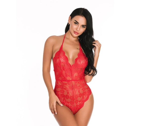 Midnight Allure Lace Bodysuit