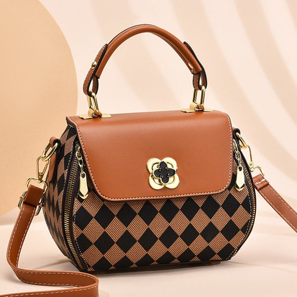 Luxury Designer Handbag Purse Women Top-handle Bag PU Leather Shoulder Messenger Bags Female Large Capacity Corssbody Bags