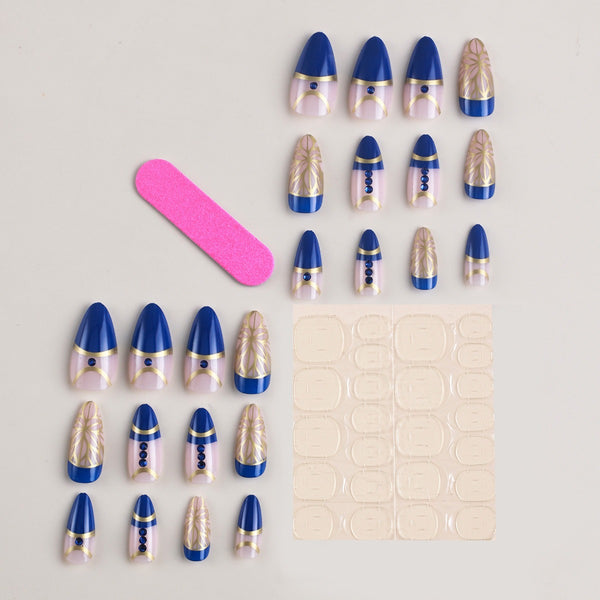 Spring Nails Press On | Floral Pastel Nail Set for Women | Reusable False Nails USA Trend 2026