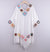 New Off Shoulder 3/4 Sleeve Hooked Flower Splice Irregular Tassel Beach Sunscreen Cover Up Ethnic Style Dress
