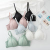 Floral Lace Bras for Women Sexy Lingerie Beauty Back Deep V Bralette Wire Free Thin Underwear Push Up Bra Female Brassiere