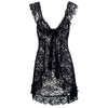 Sexy Lace Lingerie Dress Women Homewear Night Gown with G-String Panties Sleepwear Set