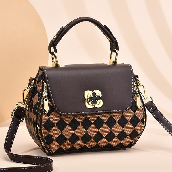 Luxury Designer Handbag Purse Women Top-handle Bag PU Leather Shoulder Messenger Bags Female Large Capacity Corssbody Bags