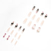 Girl Black Flame Y2K Style Wearing Nail Products Nail Patch Nail Patch Removable Nail Piece Fake Nail
