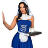 Women’s Sexy Maid Role-Play Lingerie Set – Backless & Bondage Style