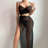 Women’s Summer Red Crop Top & Slit Skirt Lingerie Set – Sexy & Trendy