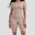 Round Neck Short Sleeve Shapewear and Tummy Control Pants Set