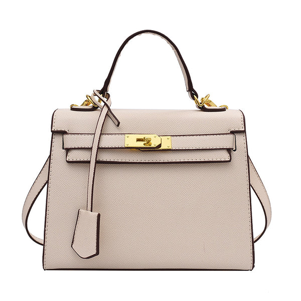Size Solid Color PU Kelly Bag Candy Color Handbag Cross Shoulder Fashion Model Bag