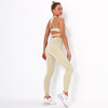 Striped Sports Suits Gym Training Yoga Leggings Sets Women Tracksuits Fitness Outfit Running Workout Sets