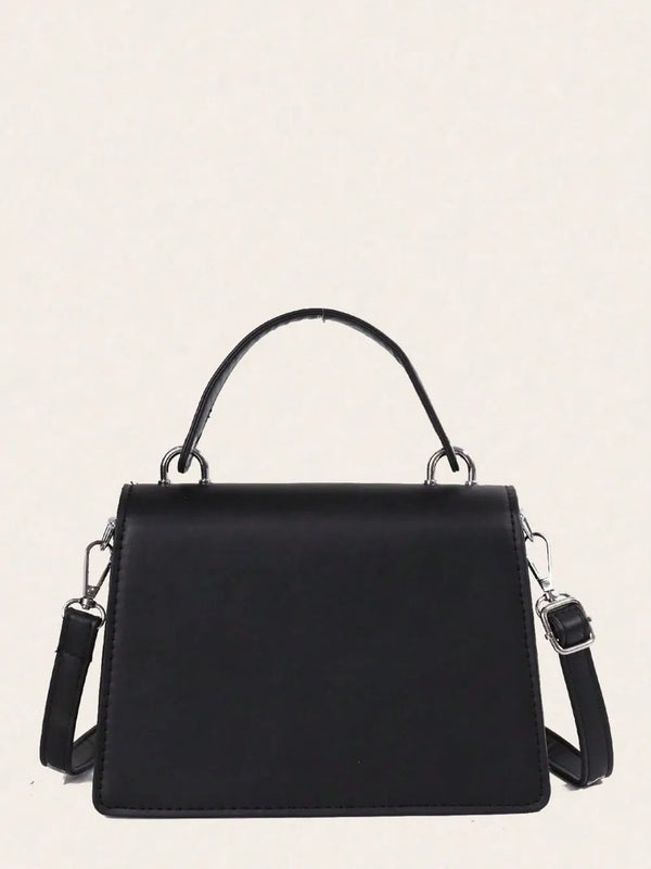 Chain PU Leather Detachable Shoulder Strap Handbag