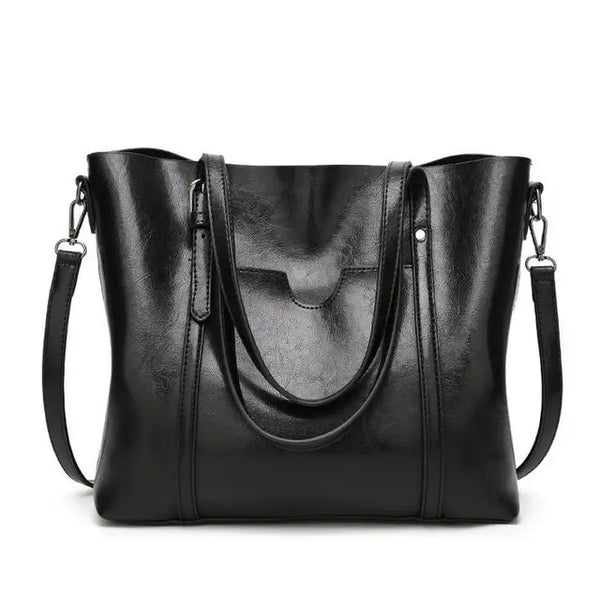 Women bag Oil wax Women's Leather Handbags Luxury Lady Hand Bags With Purse Pocket Women messenger bag
