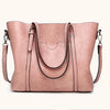 Women bag Oil wax Women's Leather Handbags Luxury Lady Hand Bags With Purse Pocket Women messenger bag
