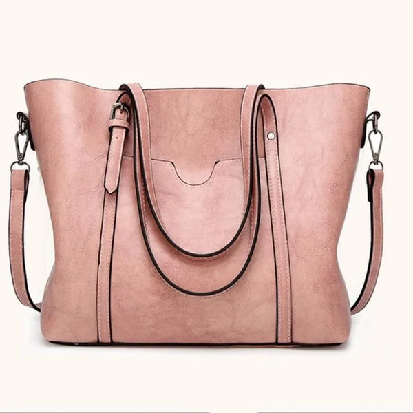 Women bag Oil wax Women's Leather Handbags Luxury Lady Hand Bags With Purse Pocket Women messenger bag